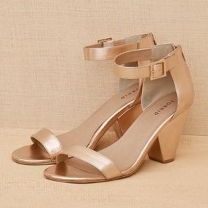 TORRID Women's Rose Gold Ankle Strap Heels